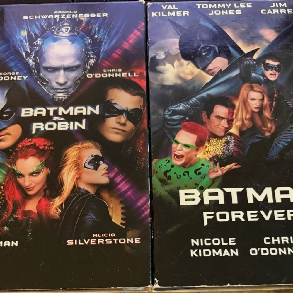Batman & Robin and Batman Forever VHS Collection